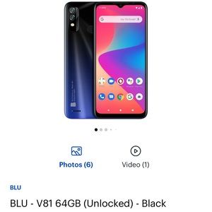 BLU V81 Unlocked Android Phone with 3 SIM card slots and 64GB internal storage.